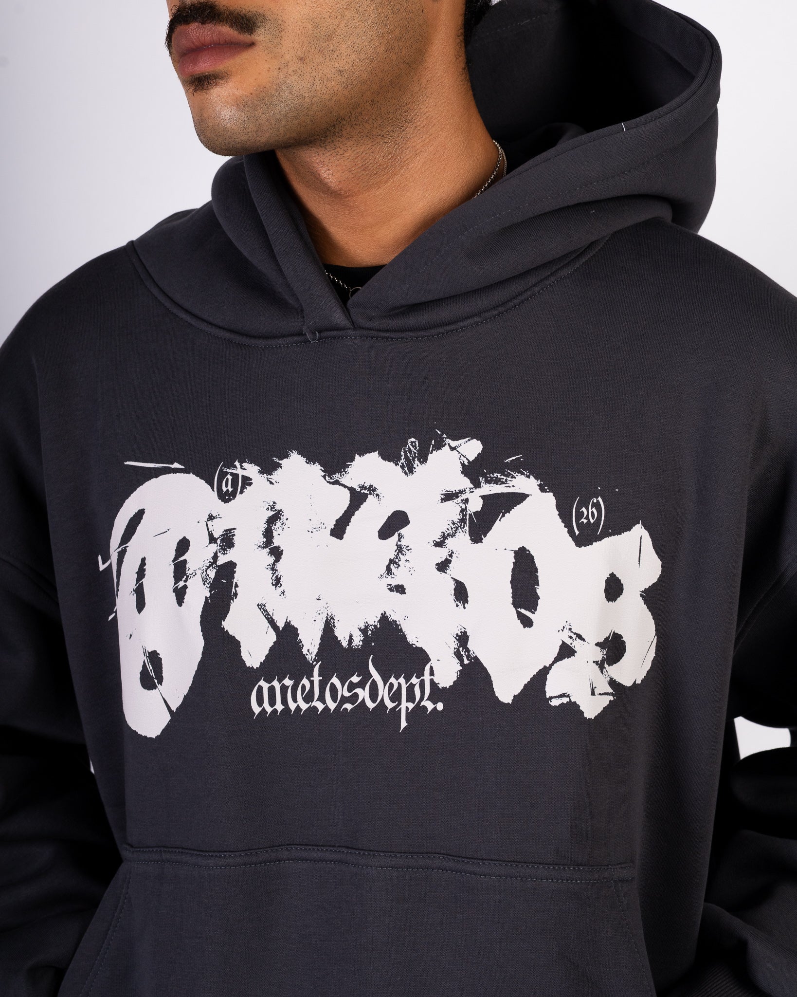 Shadow Script - Dark Grey Hoodie Anetos