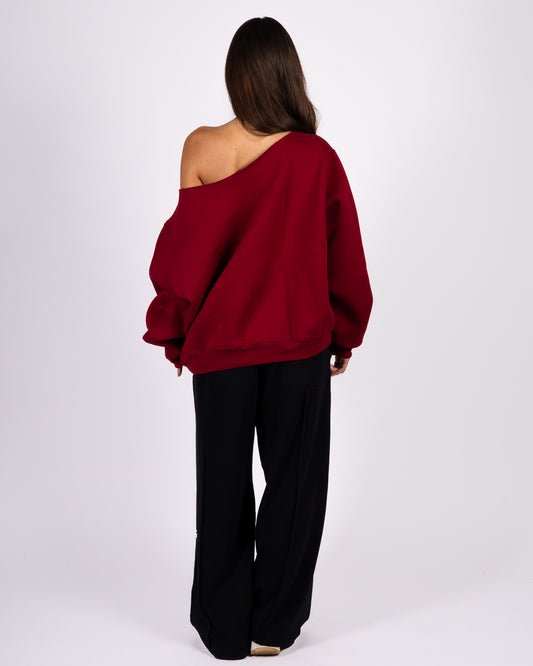 Burgundy Edition – Anetos Signature Off-Shoulder Anetos