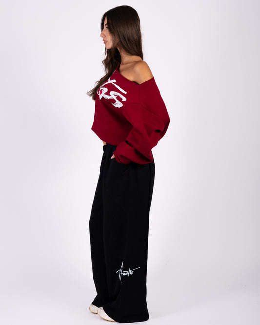 Burgundy Edition – Anetos Signature Off-Shoulder Anetos