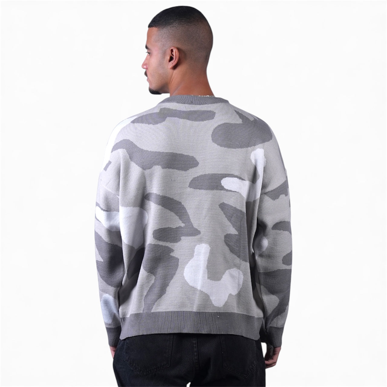Grey Echo Knit Crew Anetos
