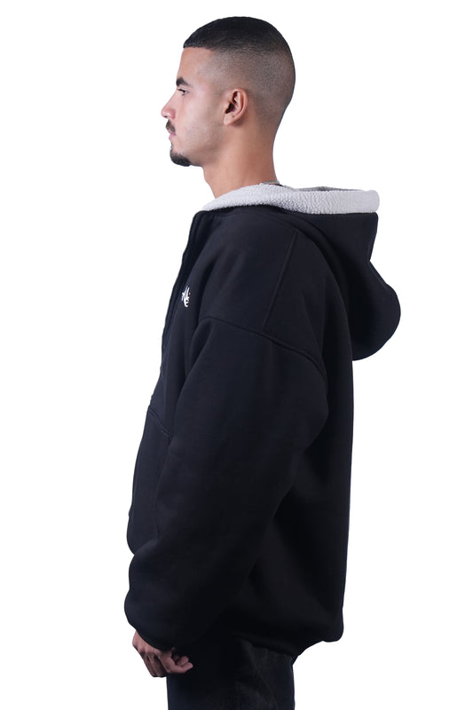 Inside Fur Black Jacket Anetos