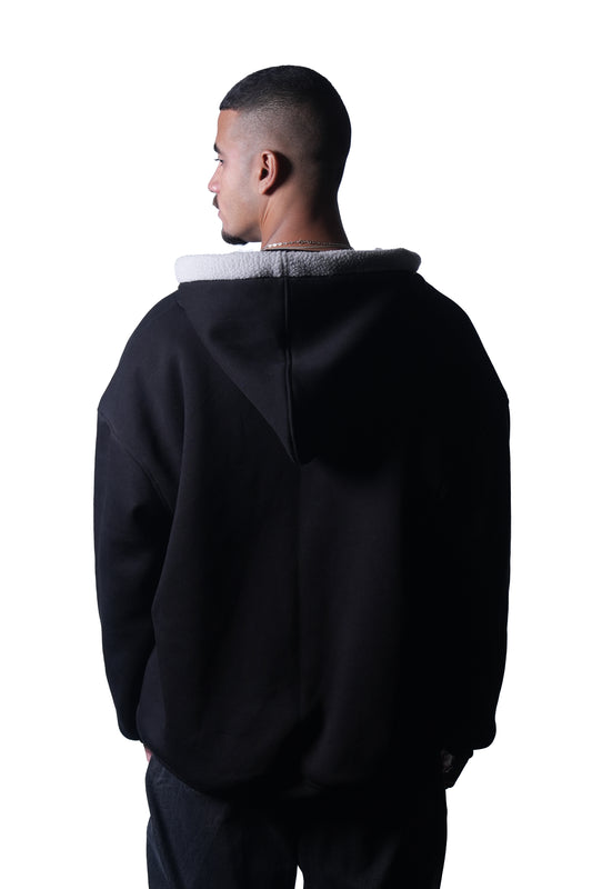 Inside Fur Black Jacket Anetos