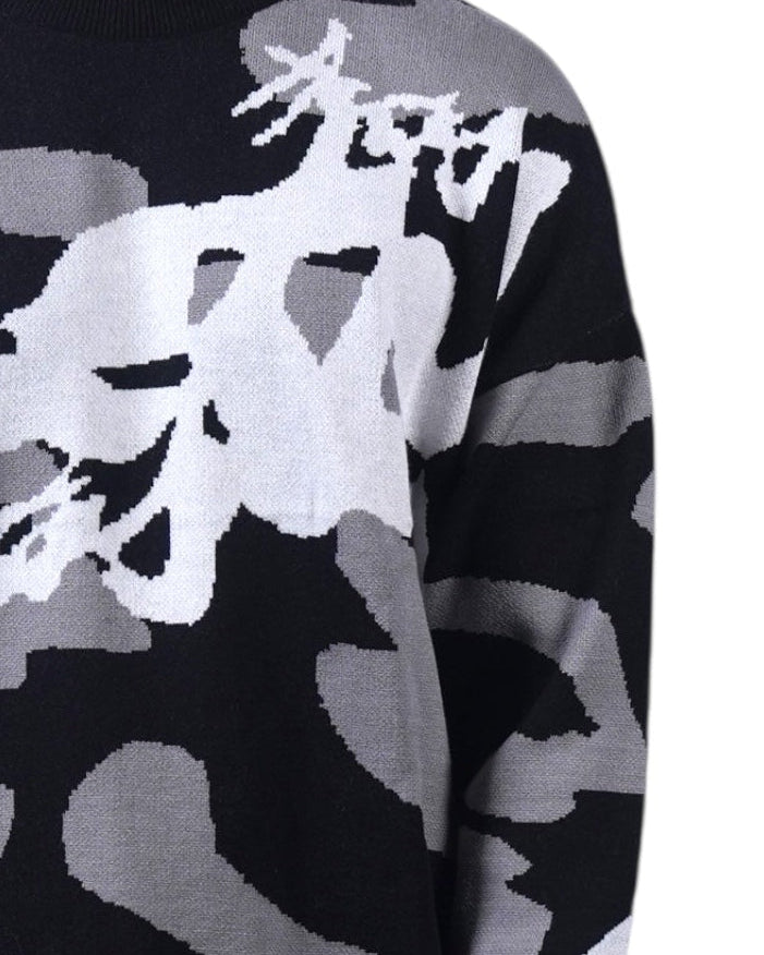 Black Echo Knit Crew Anetos