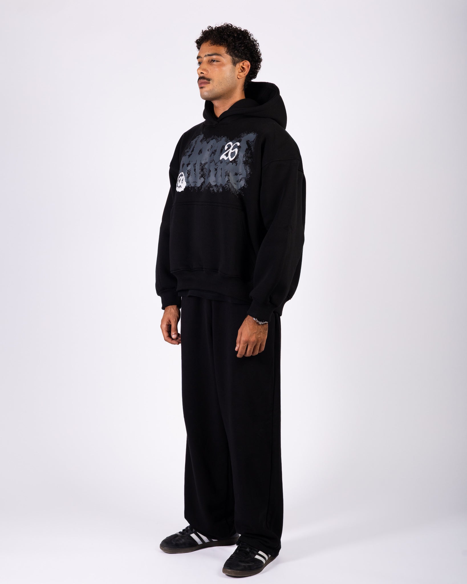 Street Culture - Black Hoodie Anetos