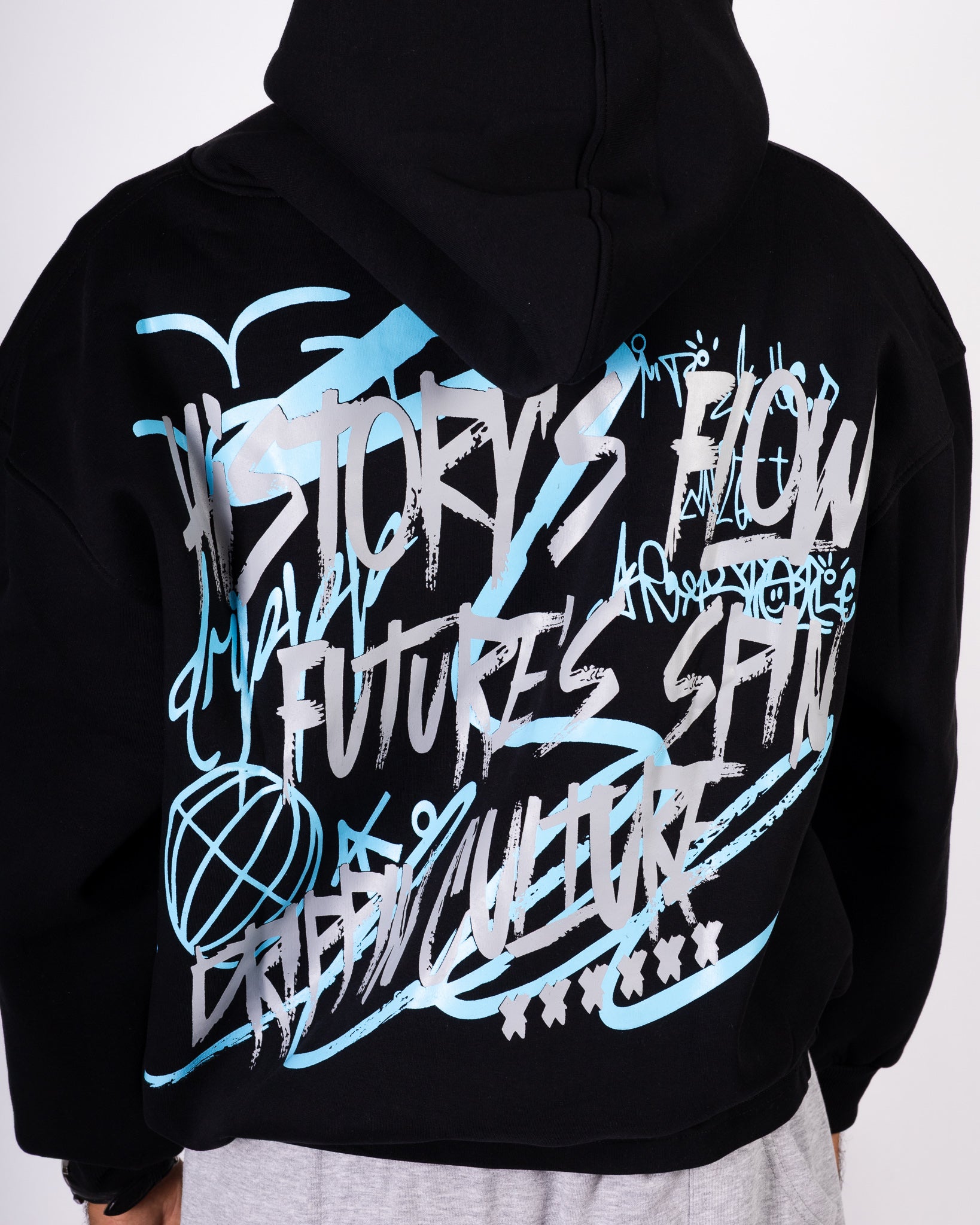 History Flow - Black Hoodie Anetos