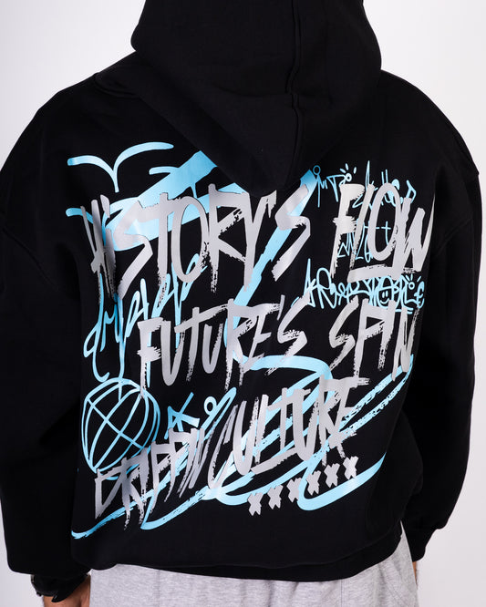 History Flow - Black Hoodie Anetos