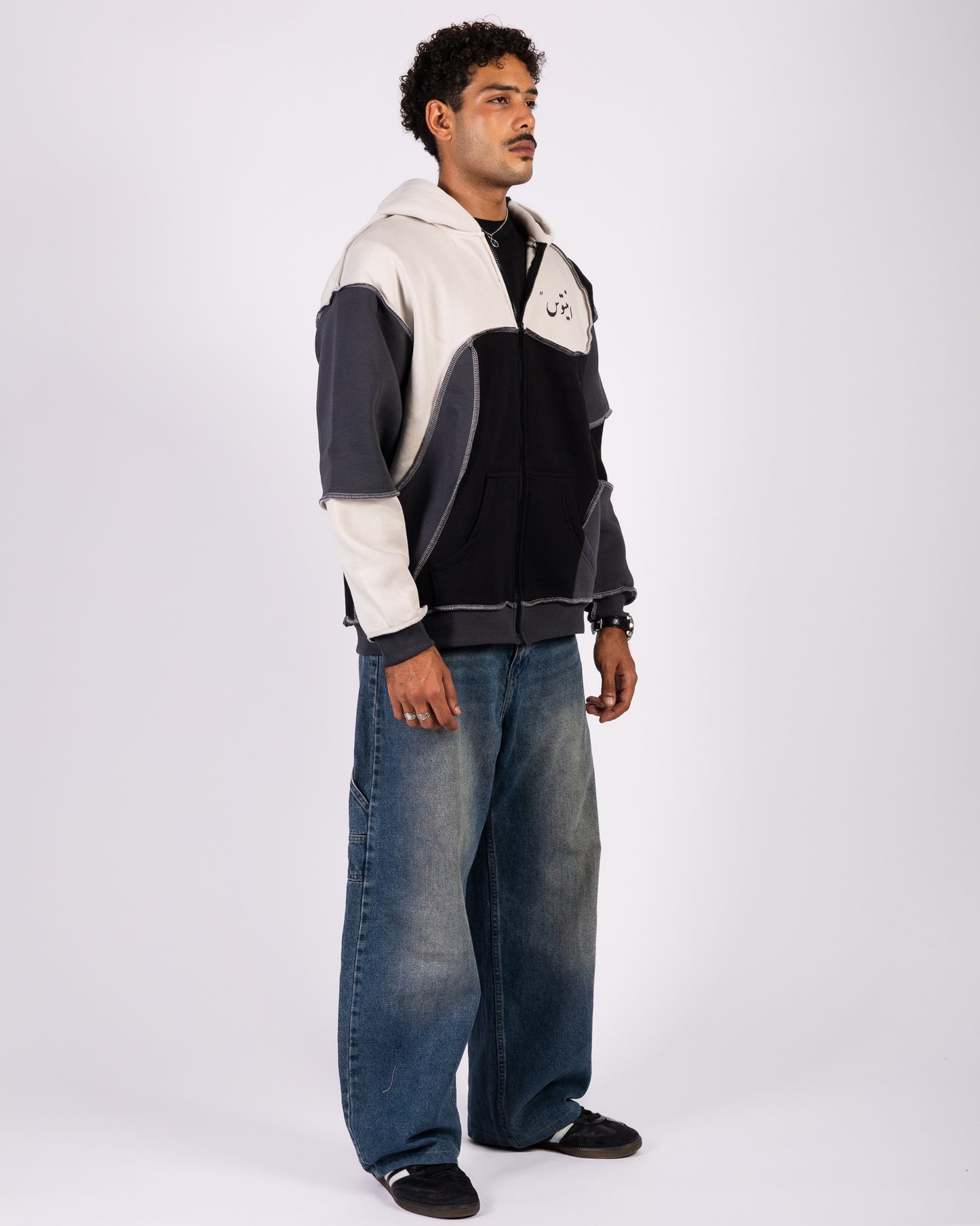 TECTONIC ZIP HOODIE NIGHT Anetos-eg