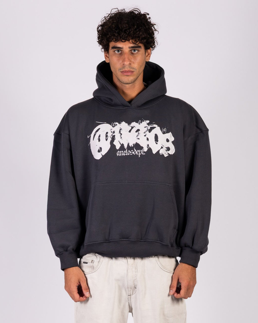 Shadow Script - Dark Grey Hoodie Anetos
