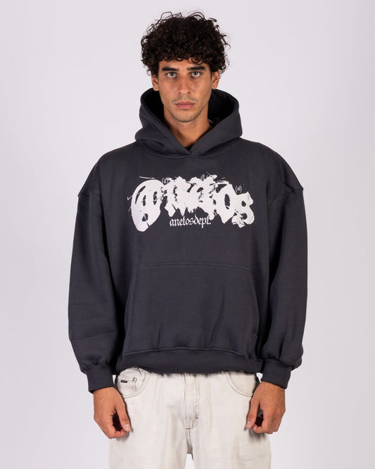 Shadow Script - Dark Grey Hoodie Anetos