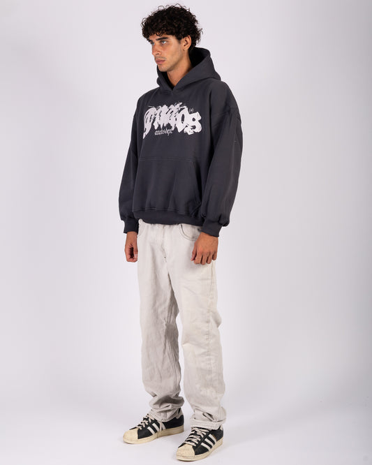 Shadow Script - Dark Grey Hoodie Anetos