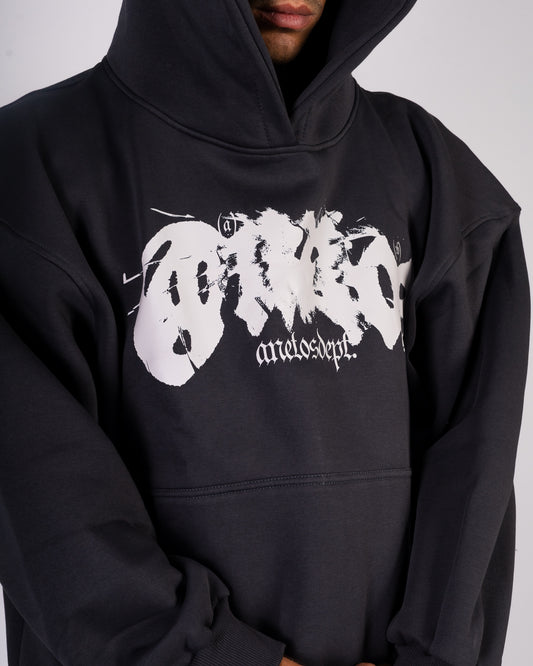 Shadow Script - Dark Grey Hoodie Anetos
