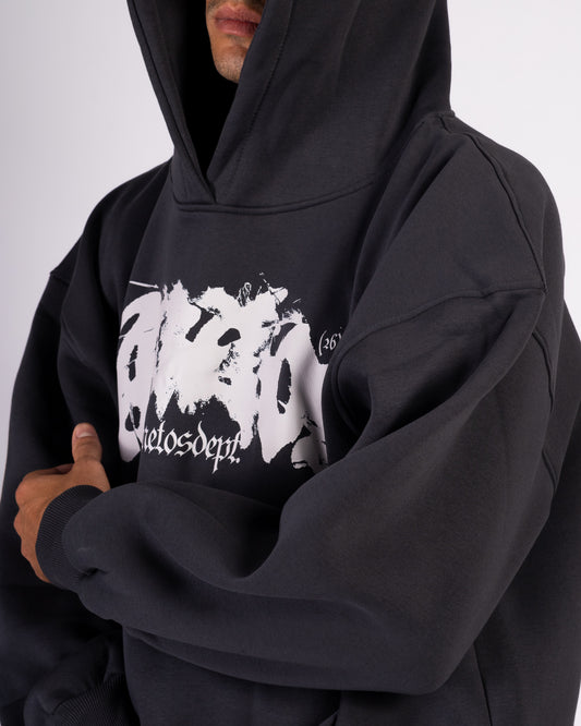 Shadow Script - Dark Grey Hoodie Anetos