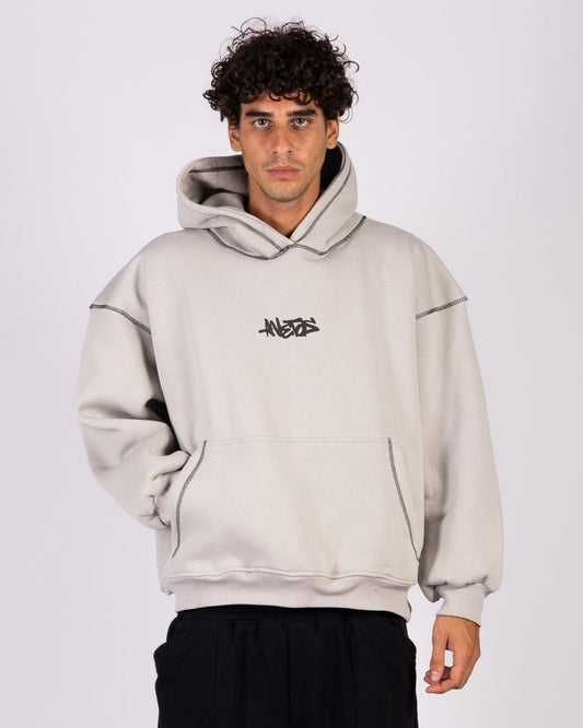 Let It Cascade - Light Grey Hoodie Anetos