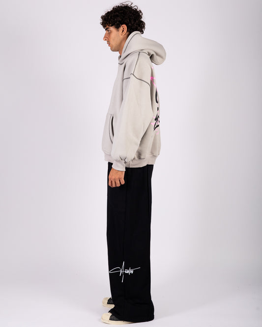 Let It Cascade - Light Grey Hoodie Anetos
