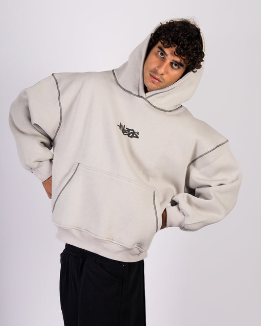 Let It Cascade - Light Grey Hoodie Anetos