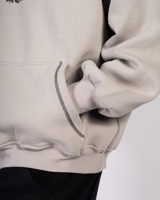 Let It Cascade - Light Grey Hoodie Anetos