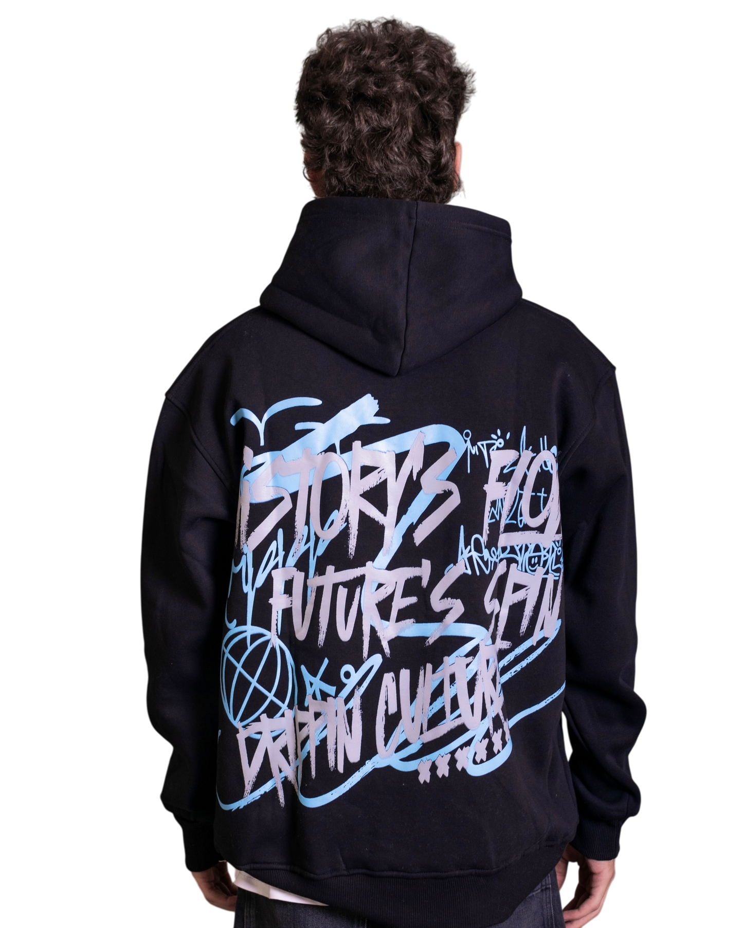 "HISTORY'S FLOW" BLACK Hoodie