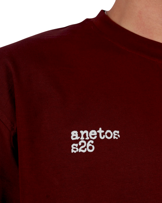 S26 Burgandy Tee Anetos